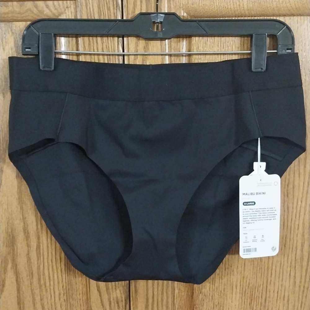 Phoenix Activewear NWT Malibu‎ Bikini Bottoms Size X-Large Black UV Protection